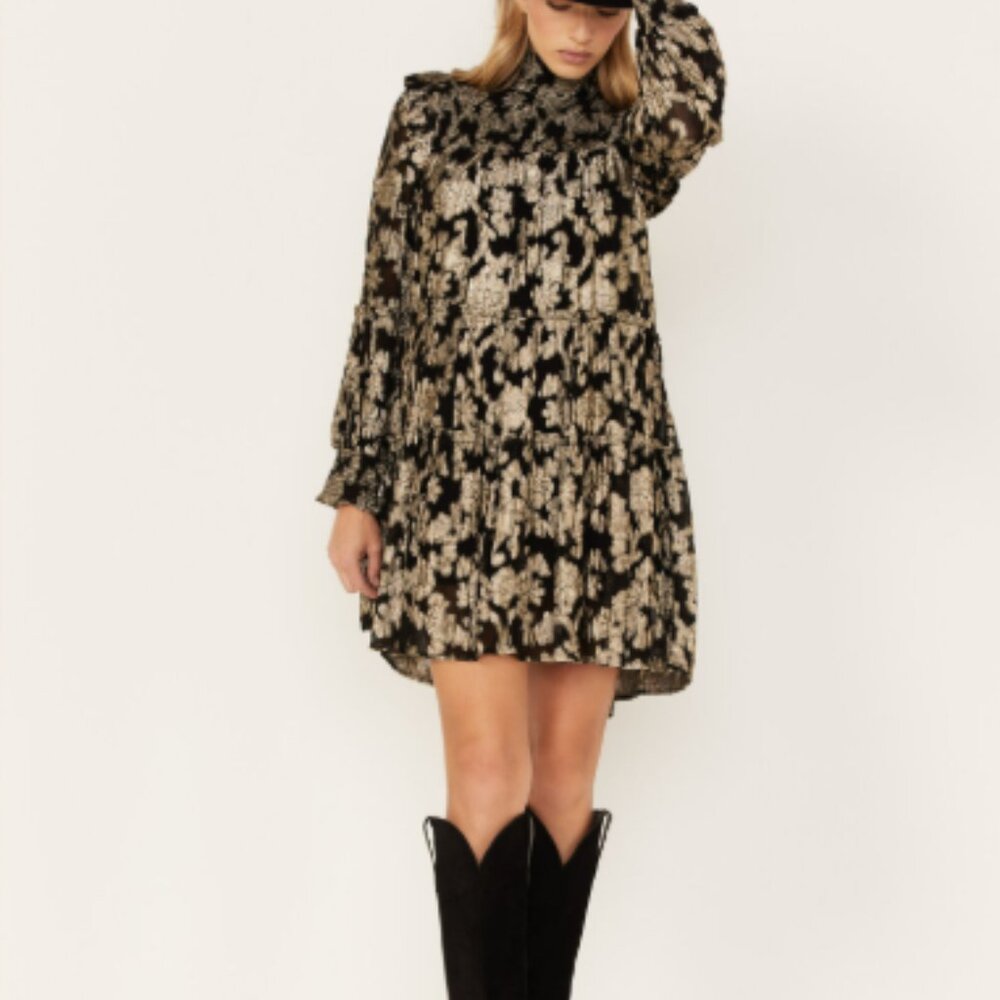 Anthropologie Long Sleeve Dress Size XS